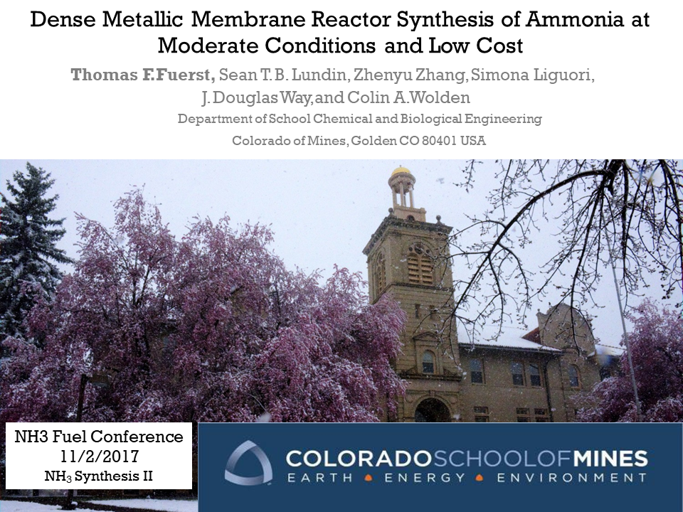 Dense Metallic Membrane Reactor Synthesis of Ammonia at Moderate Conditions and Low Cost