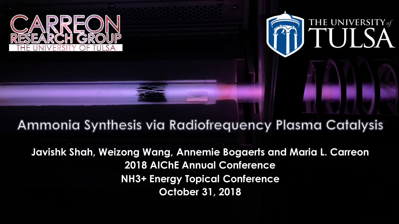 Ammonia Synthesis Via Radiofrequency Plasma Catalysis