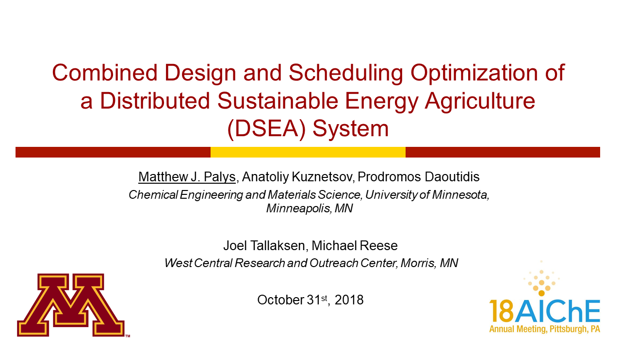 Design Optimization of an Ammonia-Based Distributed Sustainable Agricultural Energy System