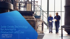 Solid Oxide Technology for Ammonia Production and Use