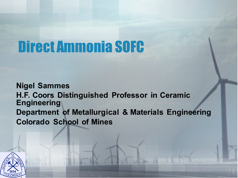 Performance of a Ceramic, Intermediate-Temperature Direct NH3 Fuel Cell