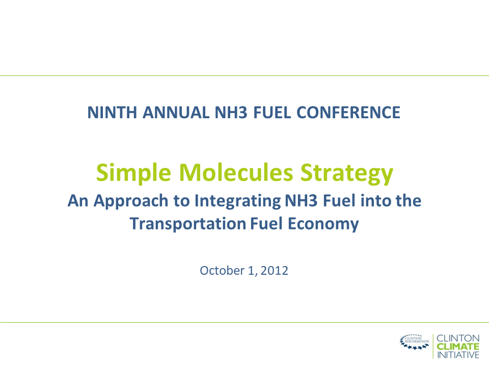 The Simple Molecules Strategy