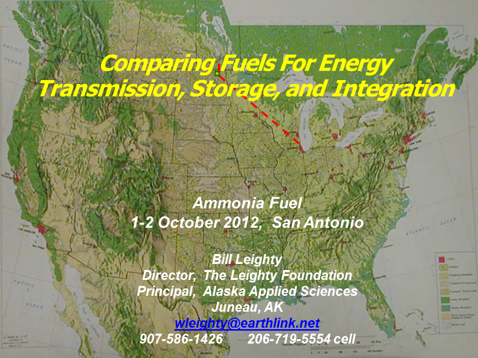 NH3 Compared with other “Fuels”