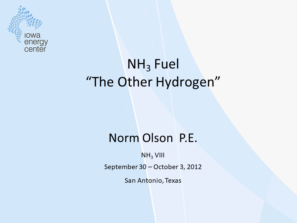 Kick-off / Update from the Chairman