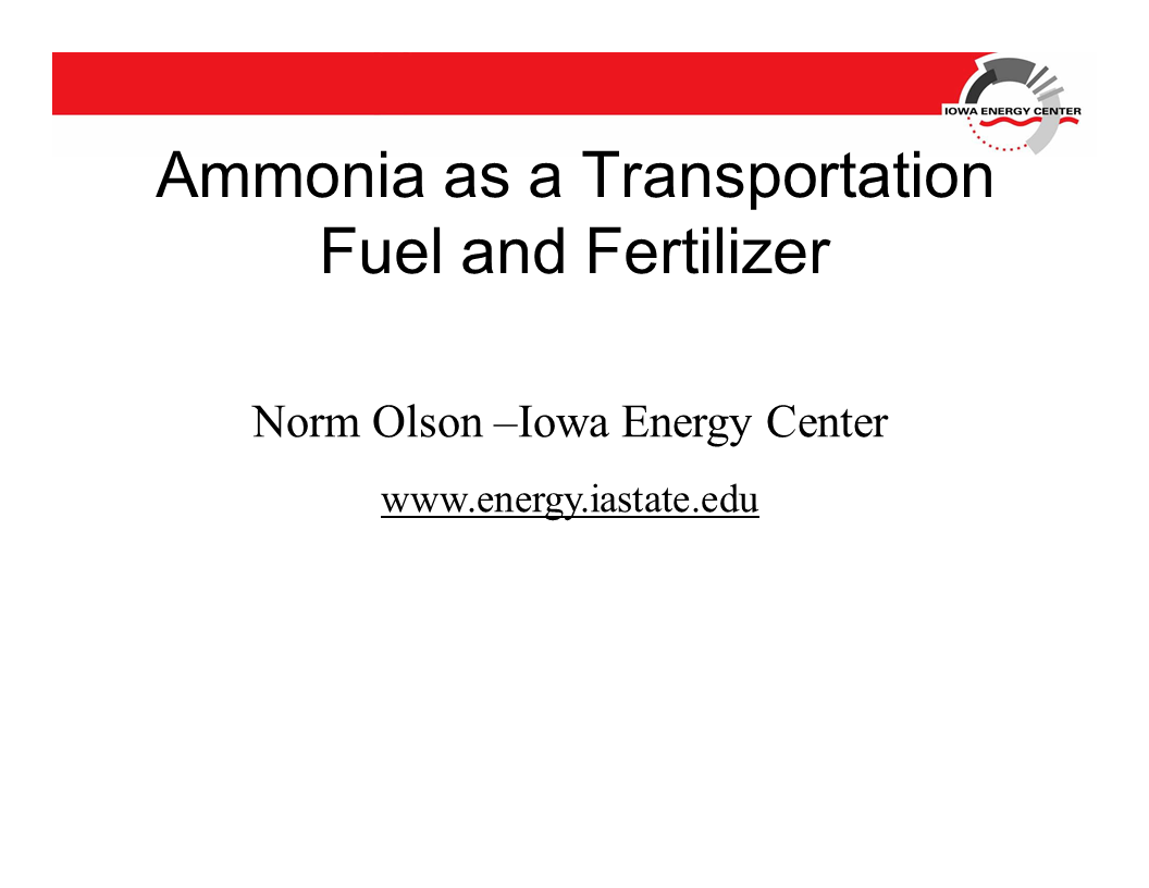 Opening Comments / Progress Update (2008 Conference)