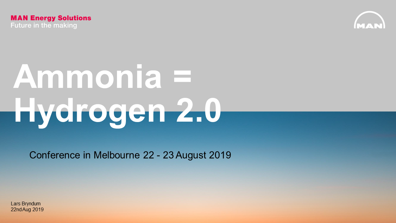 Ammonia as fuel for marine two-stroke diesel engines