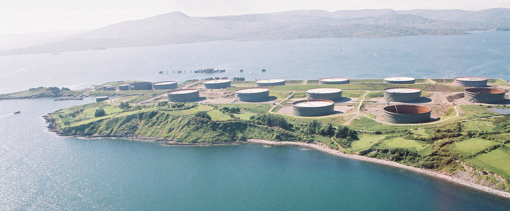 Bantry Bay terminal, Whiddy Island in Cork.