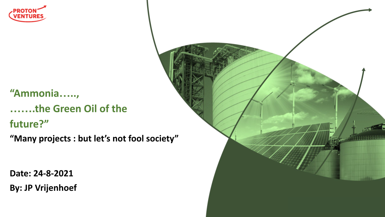 Ammonia...the Green Oil of the future?