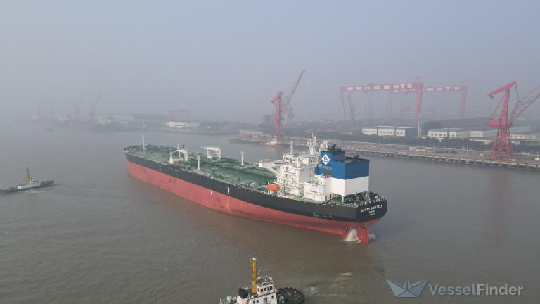 The Kriti Future in China post-delivery. Source: VesselFinder.