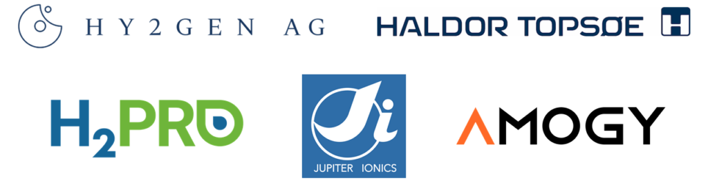 Recent ammonia energy funding announcements feature Amogy, Haldor Topsoe, H2Pro, Hy2gen and Jupiter Ionics.