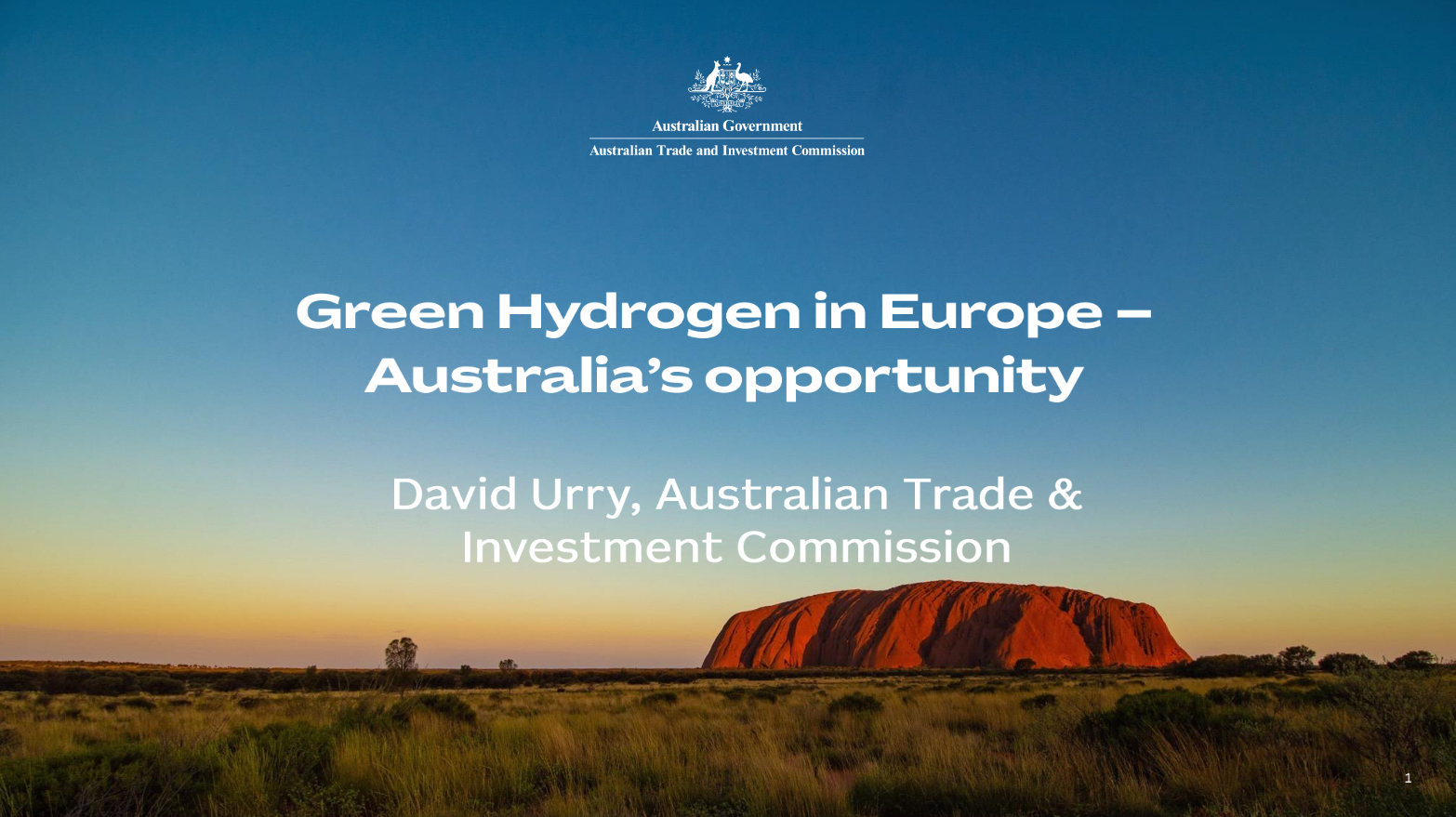 Green ammonia for Europe, Australian opportunity