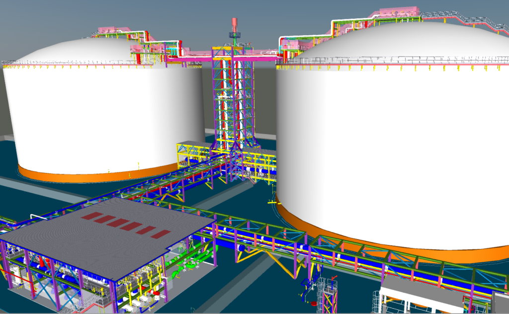 Proton Ventures’ new ammonia export terminal design, currently being developed for an oil & gas major in the UAE. Source: Proton Ventures.