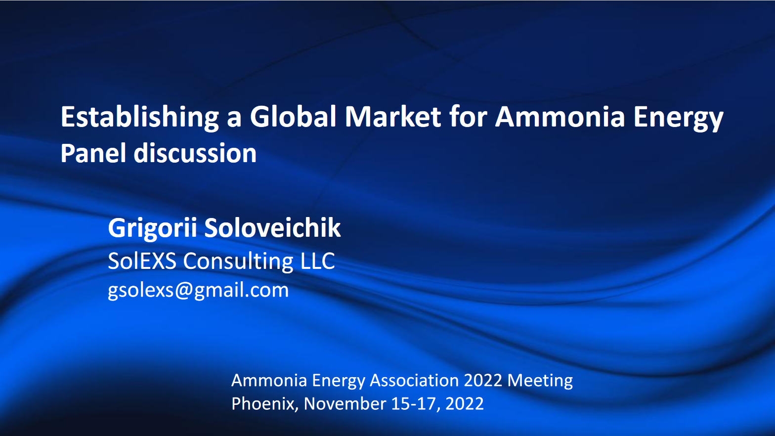 Establishing a Global Market