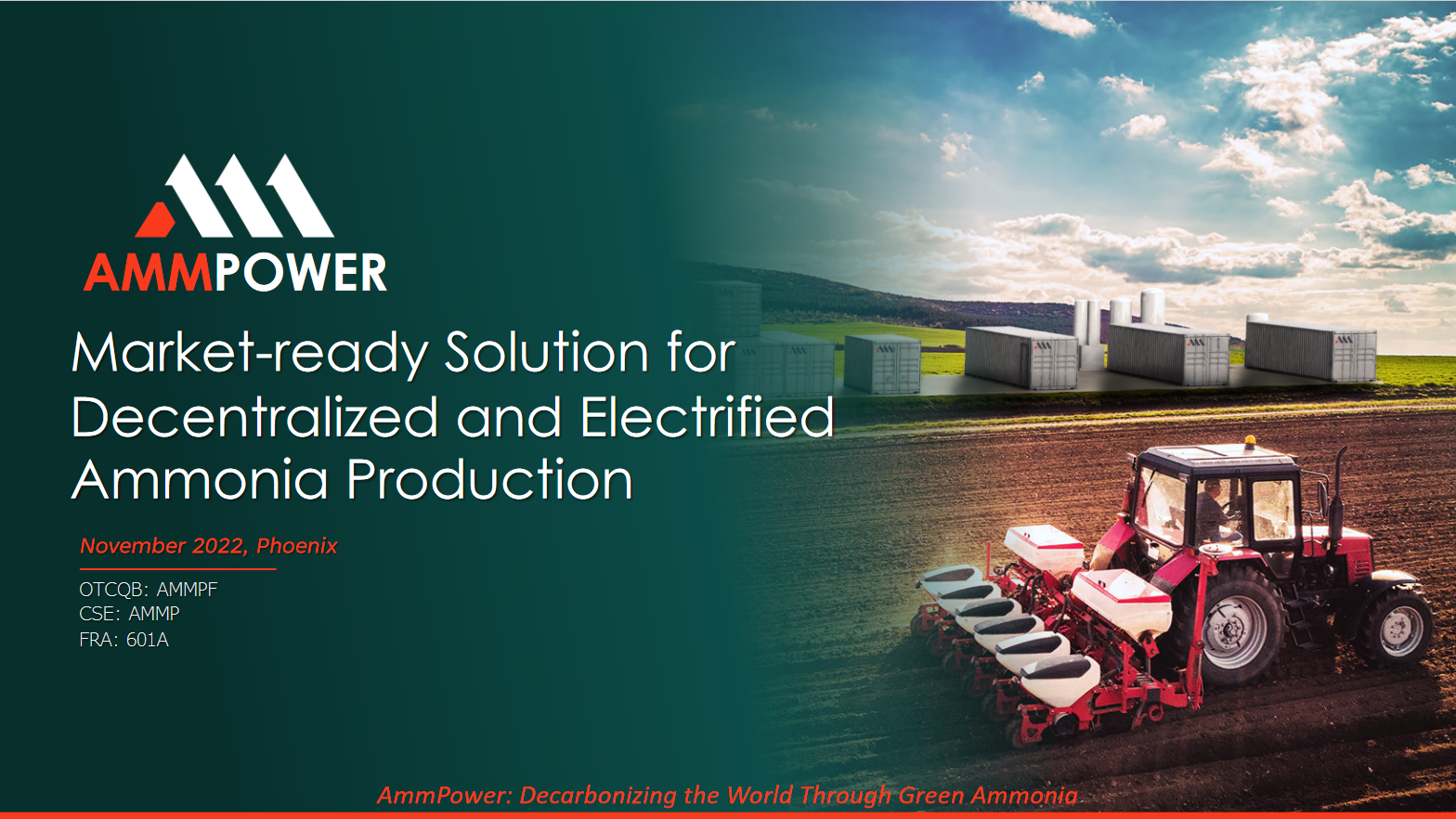 Electrifying ammonia production using four metric tons per day (4 MTPD) Independent Ammonia Making Machine (IAMM™) units