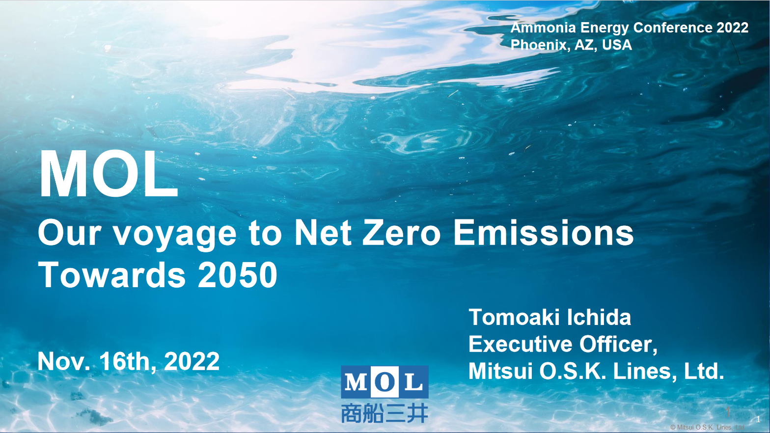 MOL: our voyage to net-zero emissions towards 2050
