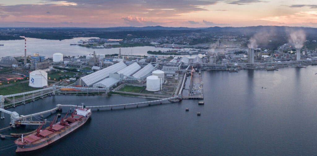 The nuclear-powered 1 million tonnes per year ammonia project will be based in Bontang city. Project partner Pupuk Kaltim already produces over 2.5 million tonnes of ammonia annually at the Kaltim Industrial Complex. Source: Pupuk Kaltim.