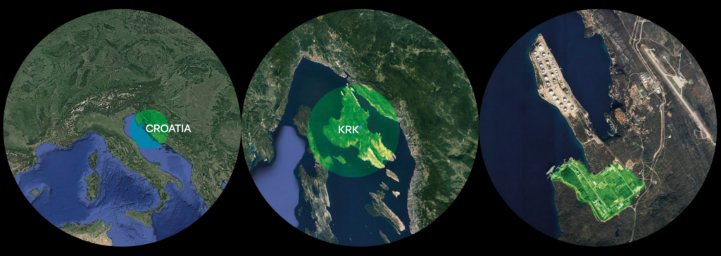 Green Energy Park Krk will be a midstream ammonia import & distribution facility in Croatia. A new, mega-scale production facility in the Brazilian state of Piauí will be developed as one future source of ammonia. Source: Green Energy Park.