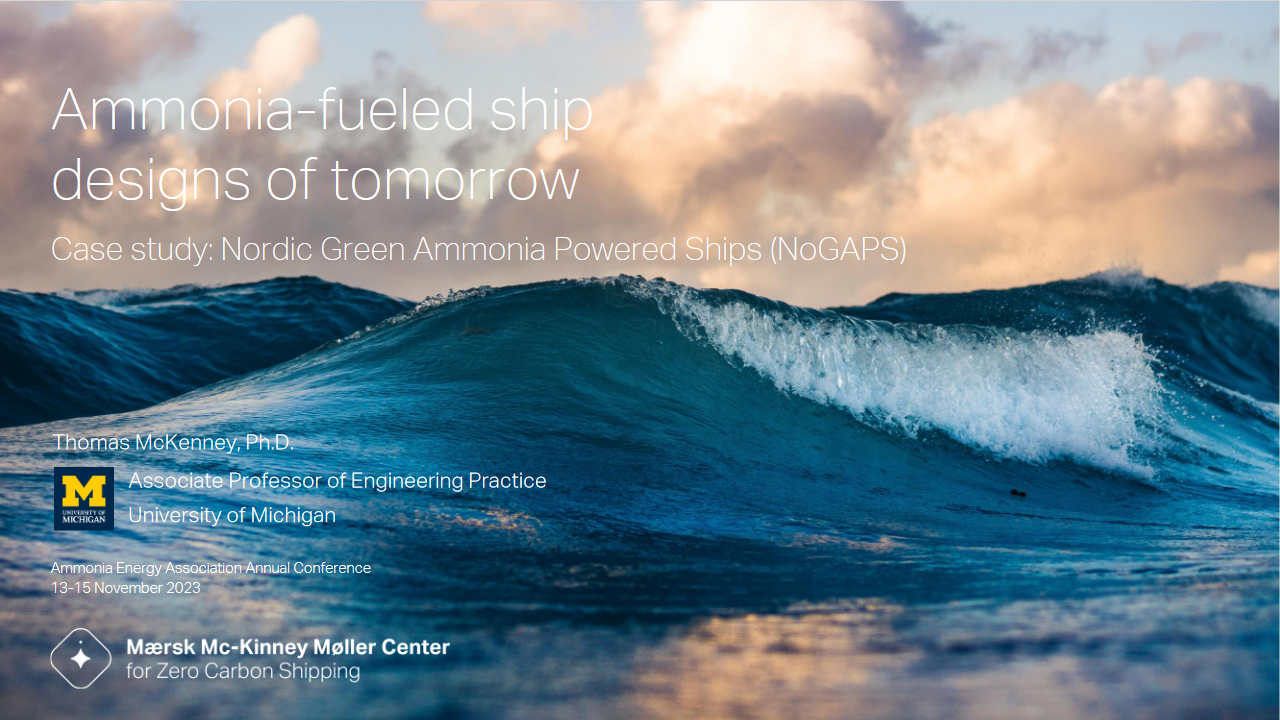 Case study: Nordic Green Ammonia Powered Ships (NoGAPS)