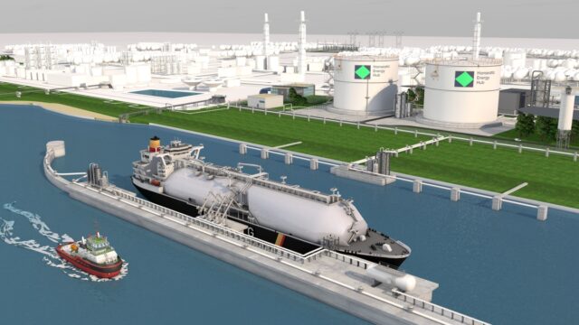 Visualisation of the Hanseatic Energy Hub.