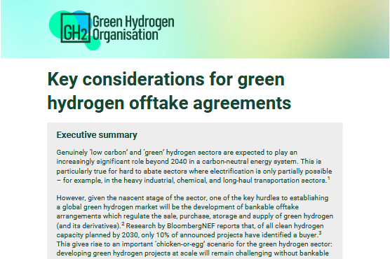 Chicken or Egg? GH2 proposes solutions to the off-take trilemma